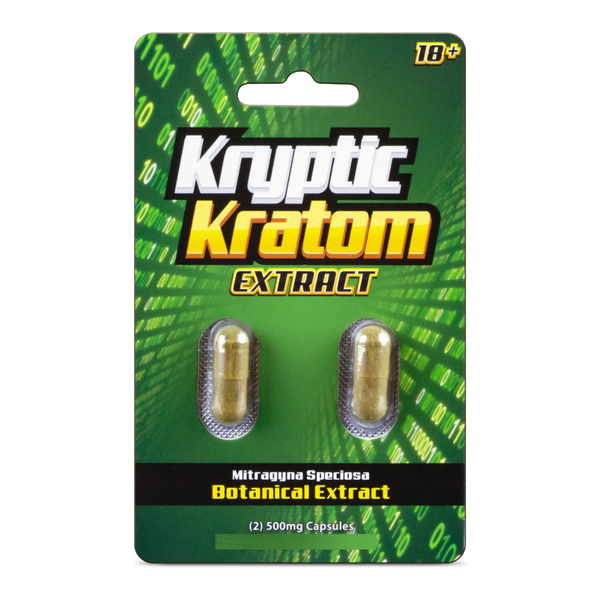 Kryptic Kratom 2ct Extract Capsules <br> AS LOW AS $8.99 EACH!